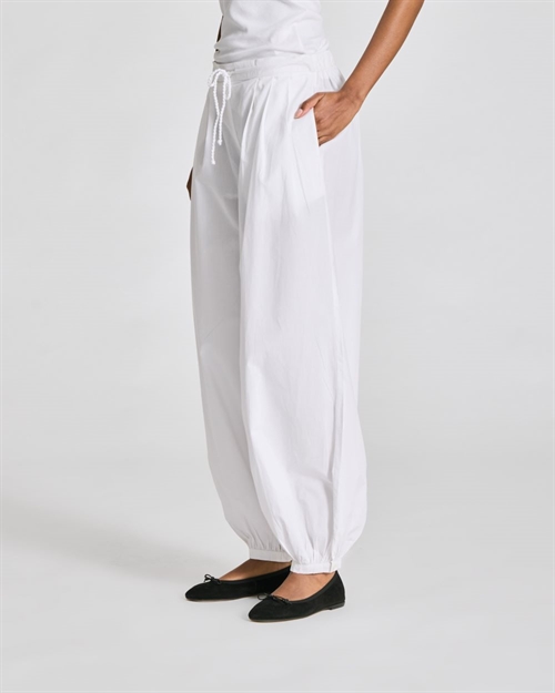 GAI + LISVA MARIA COTTON POPLIN PANT WHITE